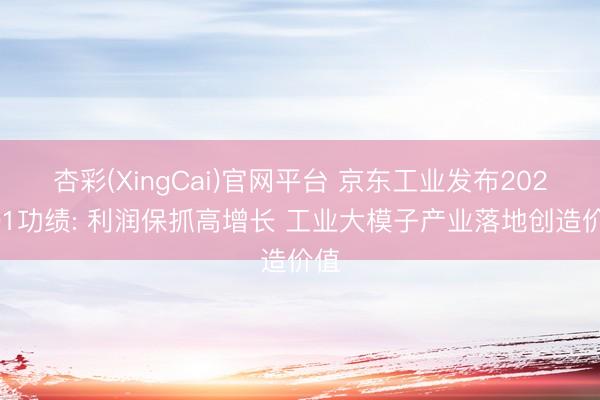 杏彩(XingCai)官网平台 京东工业发布2026Q1功绩: 利润保抓高增长 工业大模子产业落地创造价值