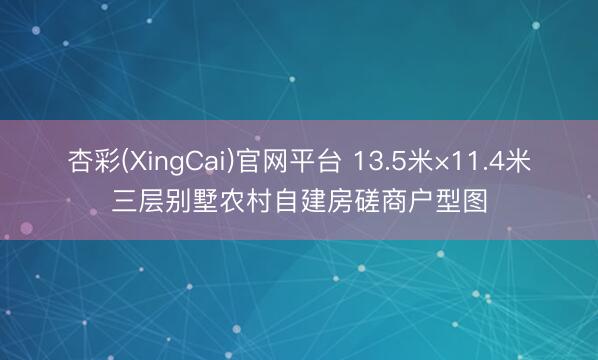 杏彩(XingCai)官网平台 13.5米×11.4米三层别墅农村自建房磋商户型图